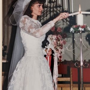 Vintage Tea Length Wedding Dress